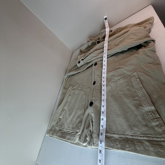 Hart Schaffner Marx Corduroy Beige Button-down Grandpa Shacket Mens XL - Picture 5 of 7